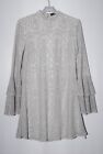 Missguided Ladies Short Grey Lacy Long Sleeve Dress Uk Size 6
