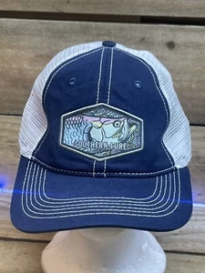Rare Blue Southern Lure Fish Hat Cap Mesh Trucker Fishing Snapback White - Picture 1 of 6