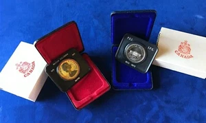 1971 and 1973 Canada Silver Dollars- Original Boxes-British Columbia and P.E.I. - Picture 1 of 7