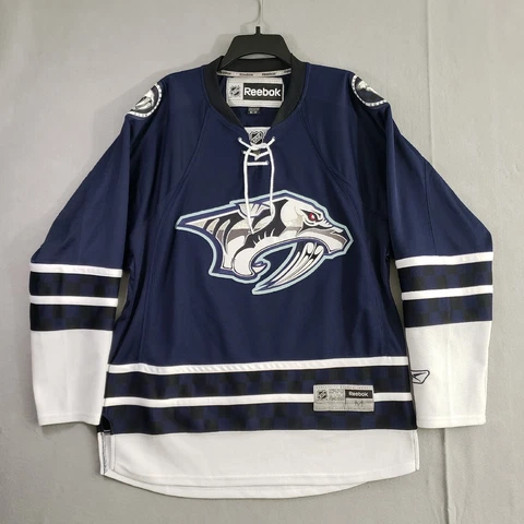 Reebok Nashville Predators NHL Hockey Jersey Navy Blue Alternate Third Adult M Cover