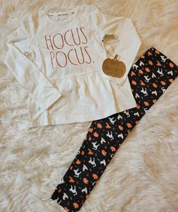 Rae Dunn Hocus Pocus Halloween Shirt and Leggings Outfit Toddler 6 X Girls - Picture 1 of 1