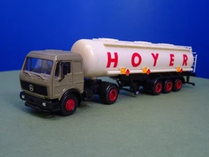Herpa 1:87 MB Mercedes Benz Tank Sattelzug Hoyer LKW H 657 - Picture 1 of 7