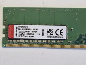 Pack 2x 16GB RAM DDR4 3200MHz Kingston – 32GB Total, Haute Performance ✅ Test... - Zdjęcie 1 z 2