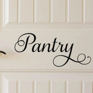 Modern Pantry Sign Door Wall Sticker Pantry Kitchen Door Floow Decal Kitchen - Picture 1 of 10