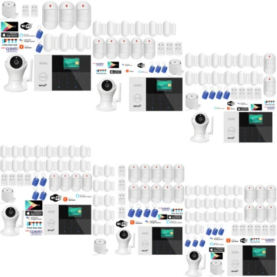 Y37 Tuya APP WiFi GSM RFID Wireless House Home Security Alarm System+IP Camera - Image 1 of 4