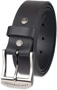Levi's Leather Belt - Men's Beveled Edge Bridle Leather Belt - Picture 1 of 19