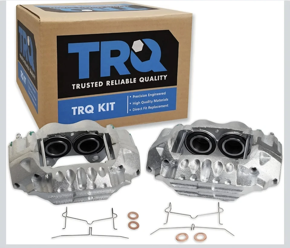 Conjunto de pinça de freio dianteiro TRQ compatível com 1988-1991 Toyota 4Runner 1988-1995 Pickup - Imagem 1 de 4