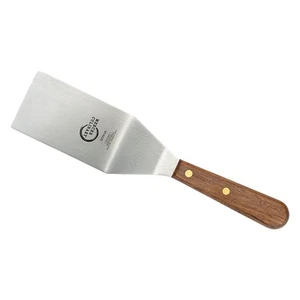 Mercer Culinary Praxis Rosewood Handle Square Edge Turner, 4 Inch x 2.5 Inch, - Picture 1 of 6