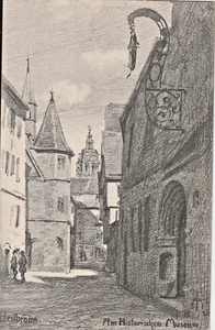 Ak 1920er, Bez. Stuttgart "Heilbronn - Am historischen Museum"; Kleinf.; n. gel. - Bild 1 von 2