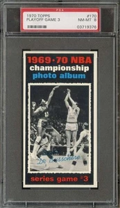 1970-71 TOPPS #170 1969-70 NBA CHAMPIONSHIP GAME 3 PSA 8 DAVE DEBUSSCHERE HOF - Picture 1 of 2