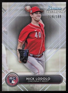 Nick Lodolo 2022 Bowman Sterling Refractor #BSR-9 #/199 - Cincinnati Reds - Picture 1 of 2