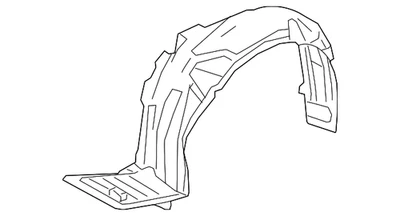 2014-2017 Acura RLX Genuine Fender Liner OEM 74100-TY2-A01 - Изображение 1 из 2
