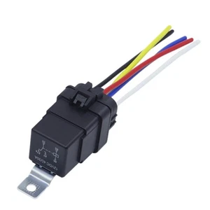 2Pcs 12/24V 40 Amp Car SPDT Automotive Relay DC /4/5 Pin Harness Socket - Picture 1 of 9