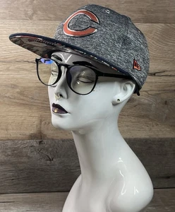 Cappello CHICAGO BEARS New Era adulto OSFM grigio/marino/arancione logo snapback berretto NFL nuovo con etichette - Foto 1 di 22