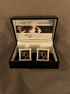 Caroline Shotton Cow With The Pearl Earring Limited Edition cufflinks New