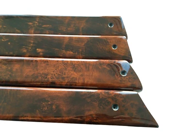 Door Cappings Trim for Austin Rover Mini Burl Walnut 4 Pieces for Classic Mini - Image 1 of 4