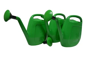 3 X Gießkanne 10L in Grün mit Aufsteckbrausekopf für Garten Grab Beet Blumen - Bild 1 von 5