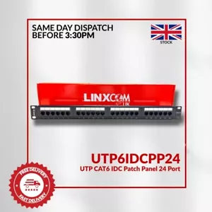 Panneau de patch réseau 24 ports 1U Cat6 UTP IDC - Photo 1/6