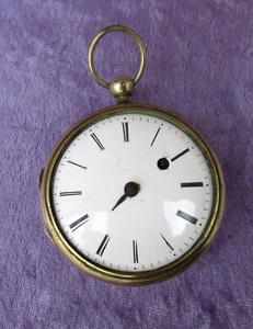 Alte Taschenuhr Bordier Geneve 19 Jahrhunder Spindeluhr reparaturbedürftig - Bild 1 von 17