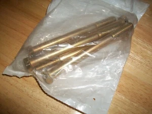 {BAG of 5}-1/2-13 x 5-1/2"-Hex Bolt Yellow Zinc Grade 8 Cap Screw Coarse Thread- - Picture 1 of 2