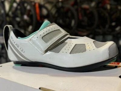 ZAPATOS GARNEAU TRI X-SPEED III MTB/ROAD MUJER Blanco/Aqua (6.5 US - 37 EU) Foto 1 de 4
