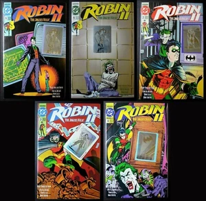 ROBIN II COMIC BOOKS # 1-4 + # 1 VARIANT COVER / DC COMICS 1991 / NM CONDITION - Picture 1 of 12