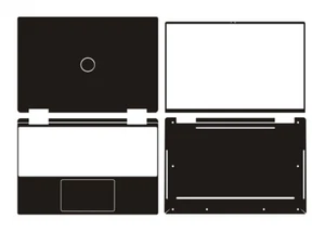 Carbon Laptop Aufkleber Skin Aufkleber Abdeckung für Dell XPS 13-7390 2-in-1 Touch 13,3" - Bild 1 von 36