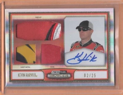 2011 PP Masterpieces Ink Firesuit/Sheet Metal/Shoe #MPI-KH KEVIN HARVICK Auto/25 - Image 1 of 2