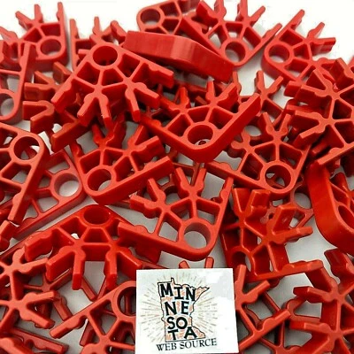 100 Knex Red Connectors 3 Position - Standard K'nex Parts - Image 1 of 4