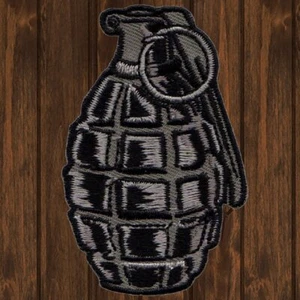 Grenade Embroidered Patch — Iron On - Picture 1 of 1