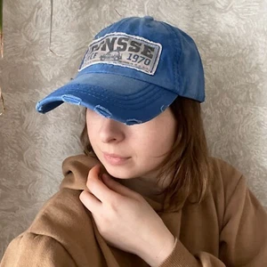Blue Ponsse Trucker Cap for Men Shabby Style Vintage Mesh Adjustable Hat Dad Blu - Picture 1 of 10