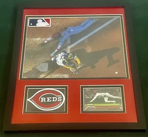 MLB CINCINNATI REDS ELLY DE LA CRUZ PHOTO, CARD & TEAM LOGO (MATTED &  FRAMED) - Picture 1 of 4