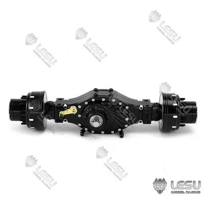 LESU RC Truck Tamiye Dumper 1/14  Differential Metal Rear Wheel Reduction Axle - Image 1 of 4