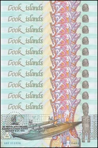 Cook Islands 3 Dollars, 1992, P-6, UNC, Commemorative, Stains X 10 PCS - Picture 1 of 2