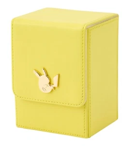 Pokemon Card Game Genuine Leather Flip Deck Case Pikachu New 7.8×7.3×10.5cm 110g - Picture 1 of 5