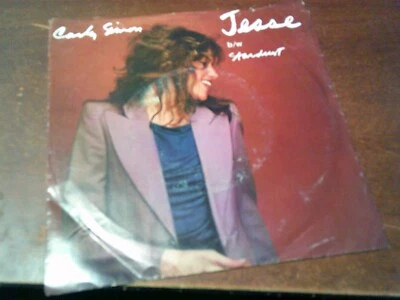 CARLY SIMON JESSE / STARDUST 45 RPM RECORD IN PICTURE SLEEVE - Image 1 of 4