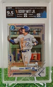 2021 Bowman Chrome Bobby Witt Jr. Mega Mojo Refractor RC #BCP1, HGA GEM MT 9.5💎 - Picture 1 of 2