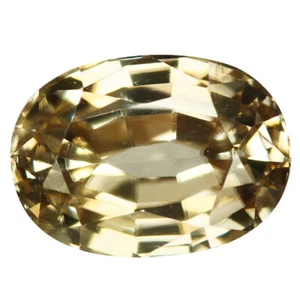 2.38 Ct Eye-catching Oval 8.4 x 5.8 MM Brownish Yellow Madagascar Natural Zircon - Picture 1 of 5