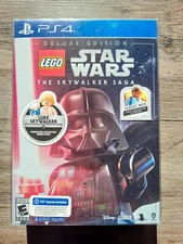 LEGO Star Wars The Skywalker Saga Deluxe Edition Box Set PS4 w/Minifigure Sealed