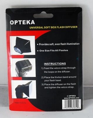 Opteka Universal Studio Soft Box Flash Diffuser New In Package - Image 1 of 4
