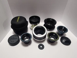 Lensbaby  Composer / Muse Nikon F   Double Glass Optic / 2-Plastic Optic / Case - Picture 1 of 11