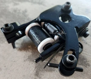 Black Walker Shader Tattoo Machine Black and White Handmade Forward Professional - Picture 1 of 7
