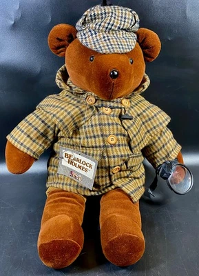 1979 22" North American Bearlock Holmes Bear Tag Vib Nabco Peluche Sherlock Foto 1 de 4