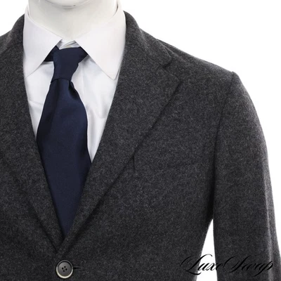 LNWOT Barena Made in Italy Charcoal Melange Tweed Flannel Unlined Jacket 46 NR - Image 1 of 4