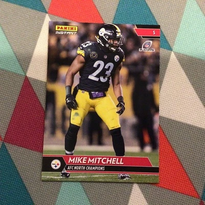 Mike Mitchell #326 -  1 of 75 made Steelers AFC North Champs 2017 panini instant - Image 1 of 2
