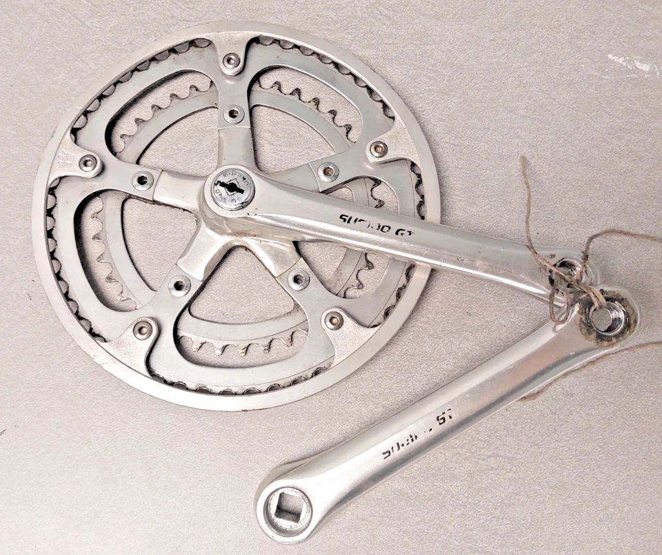 Juego de bielas dobles para bicicleta de carretera Sugino GT plateadas 175 mm BCD160/110 40/52t JIS se envía a EE. UU. Foto 1 de 4