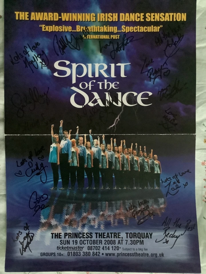 Spirit of the Dance Theatre Poster Signed by All - Image 1 of 1