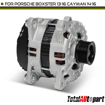 New Alternator for Porsche Boxster 13-16 Cayman 14-16 2.7L 150A 14V CW 6-Groove - Image 1 of 4