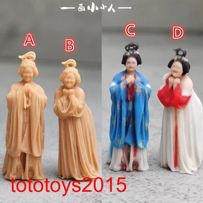 1/64 1/43 1/87 1/72 Tang Dynasty Cute Lady Fat Girl Scene Miniatures Figure Doll - Image 1 of 4