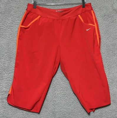 Pantalones Cortos de Golf Nike Para Mujer Talla L Rojo/Naranja Tour Performance Dri-Fit Foto 1 de 4